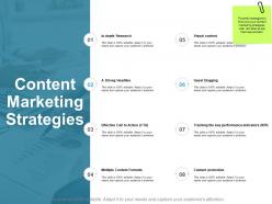 Content marketing strategies performance ppt powerpoint presentation infographics tips
