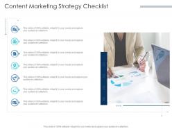 Content marketing strategy checklist infographic template