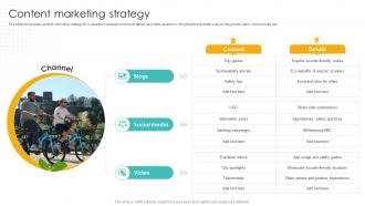 Content Marketing Strategy Cleantech Startup Go To Market Strategy GTM SS