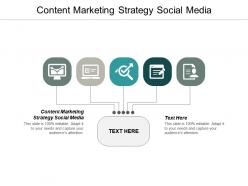 Content marketing strategy social media ppt powerpoint presentation ideas background image cpb