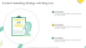 Content Marketing Strategy With Blog Icon
