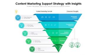 Content marketing support strategy with insights