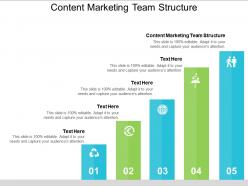 Content marketing team structure ppt powerpoint presentation gallery clipart images cpb
