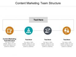 Content marketing team structure ppt powerpoint presentation model slides cpb