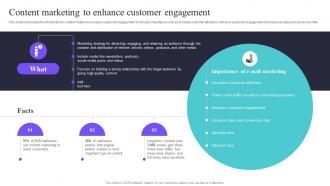 Content Marketing To Enhance Customer Deploying A Variety Of Marketing Strategy SS V