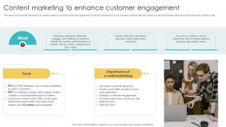 Content Marketing To Enhance Customer Using Various Marketing Methods Strategy SS V