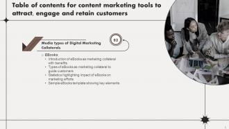 Content Marketing Tools To Attract Engage And Retain Customers Powerpoint Presentation Slides MKT CD V Slides Compatible