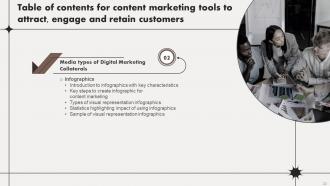 Content Marketing Tools To Attract Engage And Retain Customers Powerpoint Presentation Slides MKT CD V Designed Compatible