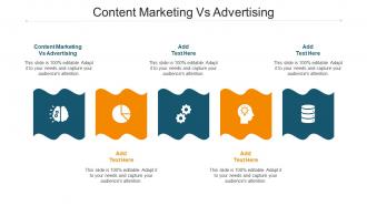 Content Marketing Vs Advertising Ppt Powerpoint Presentation Styles Show Cpb