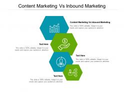 Content marketing vs inbound marketing ppt powerpoint presentation ideas sample cpb