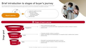 Content Nurturing Strategies Brief Introduction To Stages Of Buyers Journey MKT SS