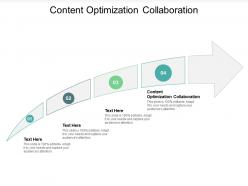 Content optimization collaboration ppt powerpoint presentation professional cpb