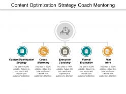 Content optimization strategy coach mentoring executive coaching formal evaluation cpb