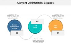 Content optimization strategy ppt powerpoint presentation professional structure cpb