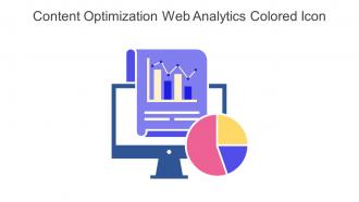 Content Optimization Web Analytics Colored Icon In Powerpoint Pptx Png And Editable Eps Format