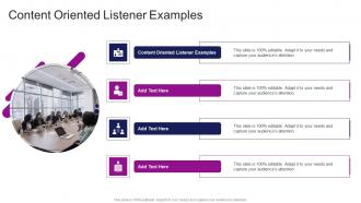 Content Oriented Listener Examples In Powerpoint And Google Slides Cpb