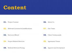 Content our team a1286 ppt powerpoint presentation outline brochure