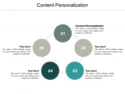 Content personalization ppt powerpoint presentation ideas designs cpb