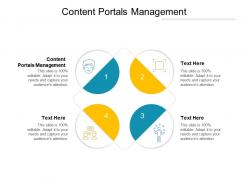 Content portals management ppt powerpoint presentation diagram images cpb