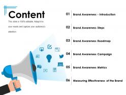 Content powerpoint slide information template 1