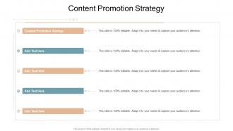 Content Promotion Strategy In Powerpoint And Google Slides Cpb