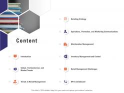 Content retail industry overview ppt microsoft