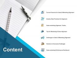 Content sales marketing ppt powerpoint presentation pictures templates