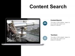 Content search ppt powerpoint presentation infographic template slides cpb