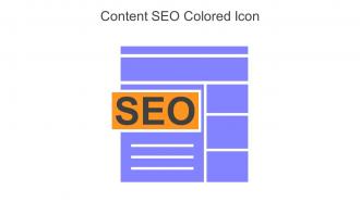 Content SEO Colored Icon In Powerpoint Pptx Png And Editable Eps Format