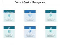 Content service management ppt powerpoint presentation inspiration diagrams cpb