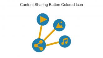 Content Sharing Button Colored Icon In Powerpoint Pptx Png And Editable Eps Format