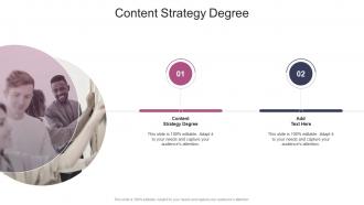 Content Strategy Degree In Powerpoint And Google Slides Cpb