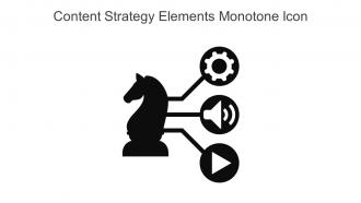 Content Strategy Elements Monotone Icon In Powerpoint Pptx Png And Editable Eps Format