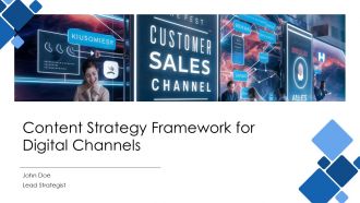 Content Strategy Framework For Digital Channels PPT PowerPoint AT