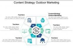 Content strategy outdoor marketing ppt powerpoint presentation slides influencers cpb