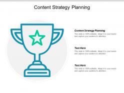 Content strategy planning ppt powerpoint presentation icon styles cpb