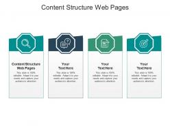 Content structure web pages ppt powerpoint presentation summary shapes cpb