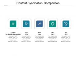 Content syndication comparison ppt powerpoint presentation gallery styles cpb