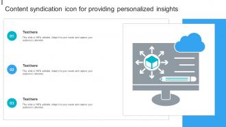 Content Syndication Icon For Providing Personalized Insights
