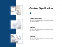 Content syndication ppt powerpoint presentation infographics slide cpb