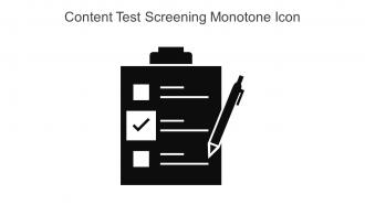 Content Test Screening Monotone Icon In Powerpoint Pptx Png And Editable Eps Format