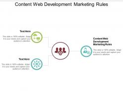 Content web development marketing rules ppt powerpoint presentation slide cpb