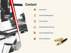 Content Work Breakdown Structure Ppt Powerpoint Presentation Introduction
