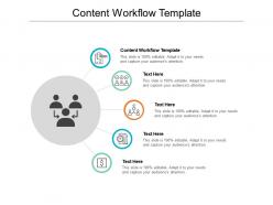 Content workflow template ppt powerpoint presentation visual aids files cpb