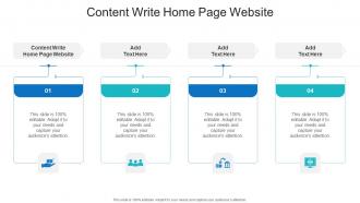 Content Write Home Page Website In Powerpoint And Google Slides Cpb