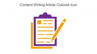 Content Writing Article Colored Icon In Powerpoint Pptx Png And Editable Eps Format