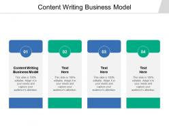 Content writing business model ppt powerpoint presentation show portrait cpb