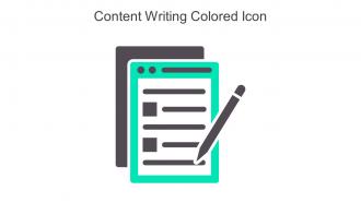 Content Writing Colored Icon In Powerpoint Pptx Png And Editable Eps Format