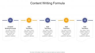 Content Writing Formula In Powerpoint And Google Slides Cpb