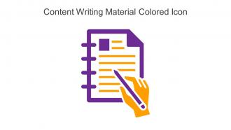 Content Writing Material Colored Icon In Powerpoint Pptx Png And Editable Eps Format